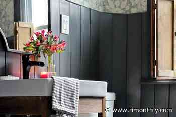 DIY a Grubby Bathroom Into a Moody Powder Room - Rhode Island Monthly