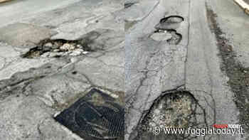 Foggia, record di buche su una strada: "Almeno 20 di grosse dimensioni" - FoggiaToday