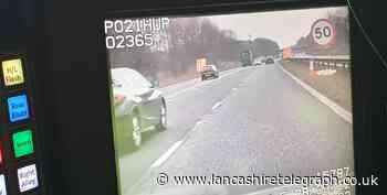 Driver clocked speeding through 50mph M55 roadworks section at 90mph