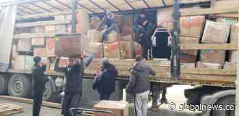 14 tons of rescue equipment delivered to Ukraine from Edmonton - Global News