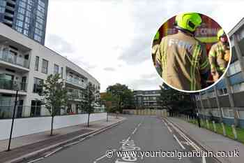 Croydon: Balcony of flat destroyed by fire as 30 people escape