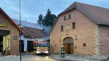 Keine Verletzten: Feuer bei Kemper Landmaschinen in Dissen: „Schmiede“ gelöscht - NOZ