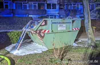 POL-ME: Sperrmüllcontainer in Brand gesetzt - Monheim am Rhein - 2203157 - Presseportal.de