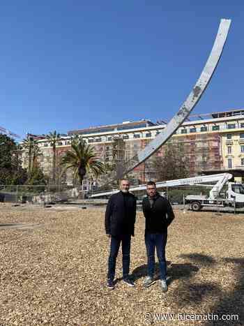 L’Arc de Venet en pleine rénovation au Jardin Albert 1er à Nice