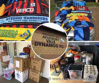 Old Wycombe shirts donated at Aylesbury Vale Dynamos fixture - Bucks Free Press