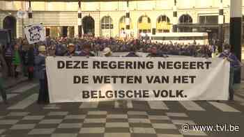 Mijnwerkers betogen in Brussel voor achterstallig pensioen - TV Limburg