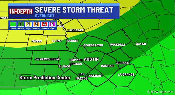 Rain, storms possible overnight