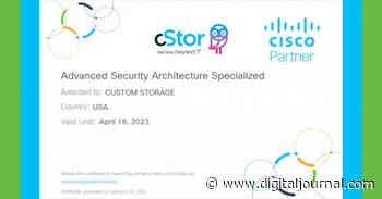 cStor Achieves Cisco Advanced Security Architecture Specialization - Digital Journal