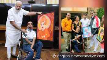 Know who is Divyang painter Ayush Kundal, whose fans are PM Modi and Amitabh Bachchan - News Track English