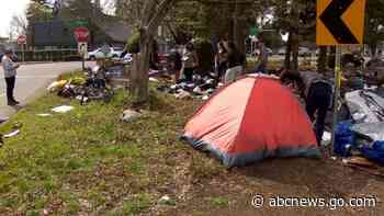 Emotions boil over as driver charged in crash that killed 4 at homeless camp