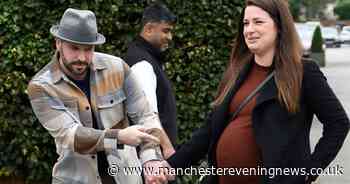 Corrie favourites Sam Aston and Shayne Ward beam with pride as other halves show off growing baby bumps - Manchester Evening News