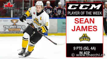 CCM Player of the Week | Sean James | Smiths Falls Bears - CCHL