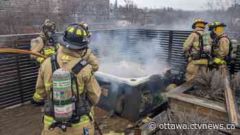 Ottawa firefighters douse rooftop hot tub fire - CTV News Ottawa