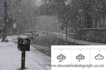 This is where snow is forecast in East Lancashire today