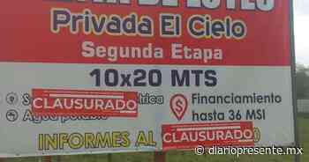 Habrá cárcel para quienes vendan lotes clandestinos sin urbanizar en Macuspana - Diario Presente