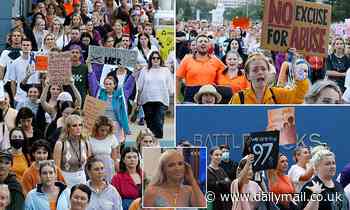 Thousands rally in Newcastle against domestic violence following Mackenzie Anderson's death - Daily Mail