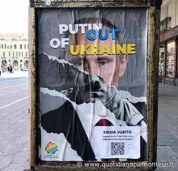 Cuneo, l’immagine di Putin sovrapposta a quella di Hitler: i Radicali tappezzano la città - Quotidiano Piemontese