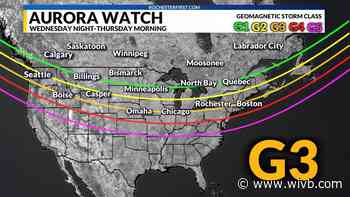 Aurora watch: Northern Lights could sparkle Wednesday night