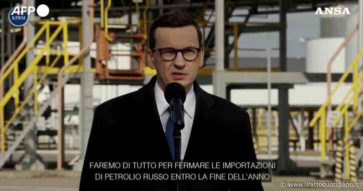 Polonia, l’annuncio del primo ministro: “Puntiamo a fermare le importazioni di petrolio russo entro la fine dell’anno”