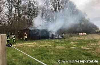 POL-MI: Brand eines Pferdeunterstands