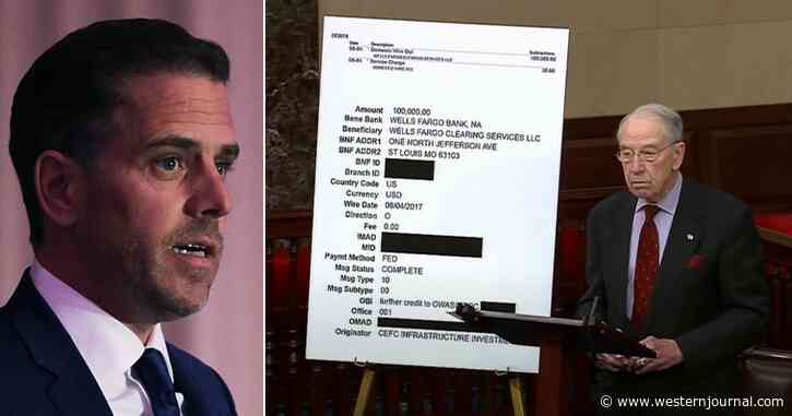 Game-Changer: Sen. Grassley Quite Literally Brings the Receipts of Foreigners' Payments to Hunter Biden