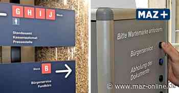 Potsdam: Bürgerservice bekommt Nummern-Automat, App, Personal, Schalter, Selbstbedienung - Märkische Allgemeine Zeitung