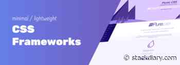 Minimal CSS Frameworks: 10 Great Choices