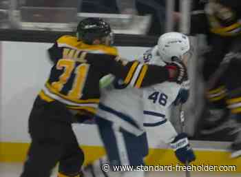 Bruins' Hall fined $5000 for punching Maple Leafs' Lyubushkin - Standard Freeholder