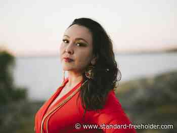 Leela Gilday, direct from Yellowknife, on acoustic stage in Morrisburg - Standard Freeholder