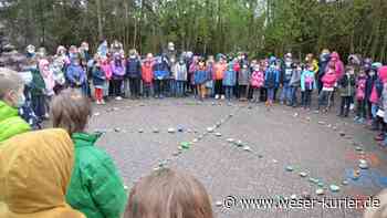 Kinder in Lilienthal und Tarmstedt setzen Friedenszeichen - WESER-KURIER - WESER-KURIER