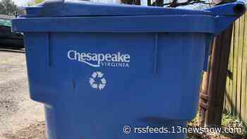 Free recycling pick-up in Chesapeake ending in June