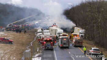 3 killed in pileup of dozens of vehicles in Pennsylvania snow squall, officials say