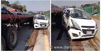 A punto de morir aplastado en el Paso Express Cuernavaca; la libró de milagro - Diario de Morelos