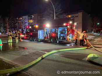 Multiple people injured after west Edmonton condo fire Wednesday night