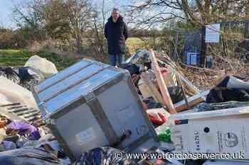 'Vile' flytip in Bushey set to be cleared after locals press for action