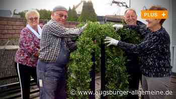 Sie wollen mit dem Osterbrunnen die Ortsmitte von Burlafingen verschönern