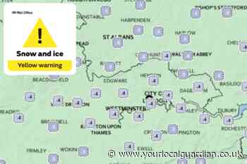 Met Office weather warning: Snow and Ice across London
