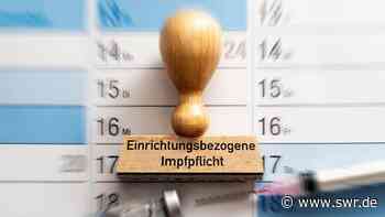 Mannheim: Impfpflicht in Medizin und Pflege mit Nebenwirkungen - SWR Aktuell
