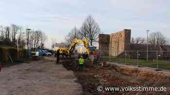 Darum wird an der Burg Lindau fleißig gebaggert - Volksstimme
