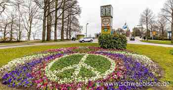Peace-Symbol in Lindau: Stadtgärtnerei setzt Zeichen gegen den Krieg - Schwäbische