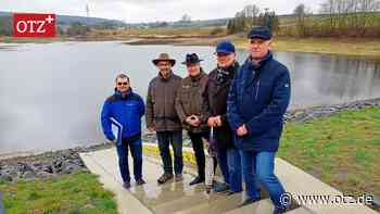 Der Stausee füllt sich langsam in Nerkewitz