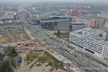 Chemnitzer Bahnhofstraße: Unten viele Barrieren, von oben freie Sicht - freiepresse.de