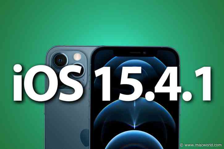 iOS 15.4.1 is released with minor bug fixes and an important security update