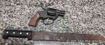 Polícia Militar prende dupla com arma de fogo falsa em Bacabal • PM/MA - Polícia Militar do Maranhão - Polícia Militar do Maranhão