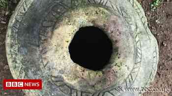 Assam: 'Mysterious' giant stone jars found in India