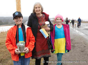 100 Mile youth raise $8,000 in peace march for Ukraine - Quesnel - Cariboo Observer