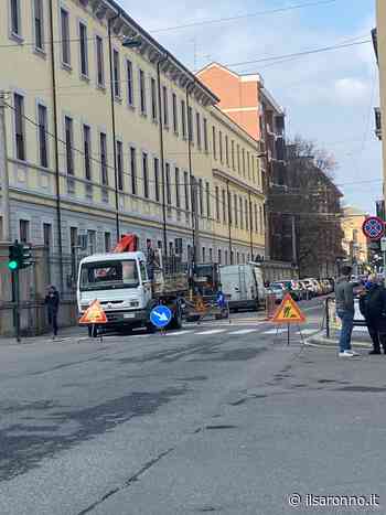 Saronno, cantiere in via San Giuseppe: code e rallentamenti - ilSaronno