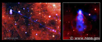 Tiny Star Unleashes Gargantuan Beam of Matter and Antimatter - NASA