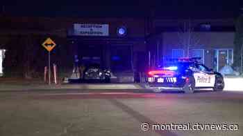 Police chase ends when driver slams into commercial building in Anjou - CTV News Montreal