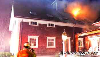 Dartmouth Fire Department extinguishes fire shooting from roof - Fall River Reporter